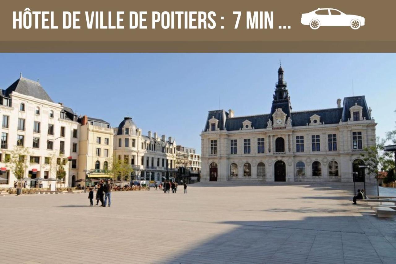 Bellejoie - Appartement T3- Poitiers Sud - Direct Futuroscope - Parking Et Wifi Gratuit Exteriér fotografie