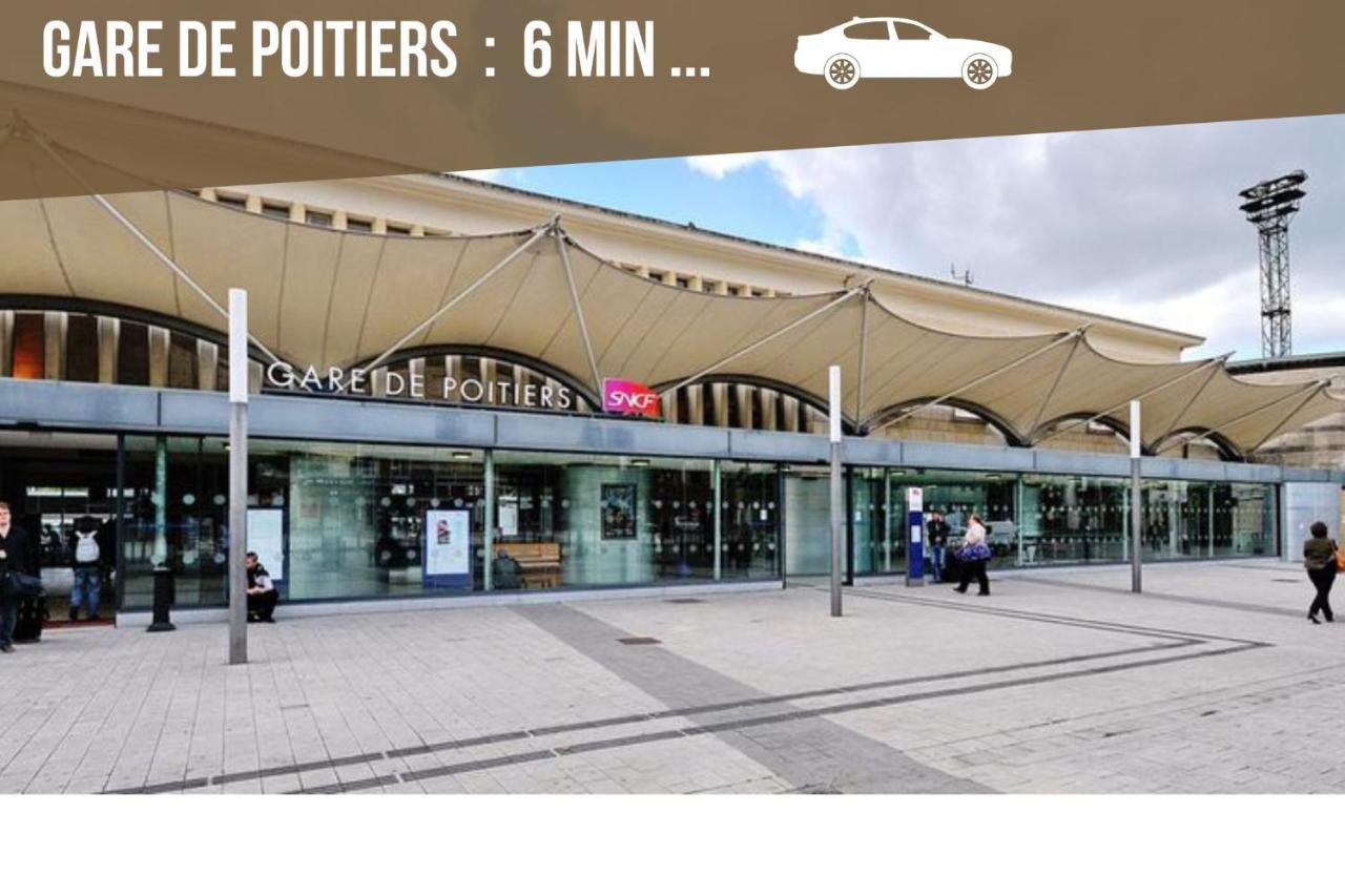 Bellejoie - Appartement T3- Poitiers Sud - Direct Futuroscope - Parking Et Wifi Gratuit Exteriér fotografie